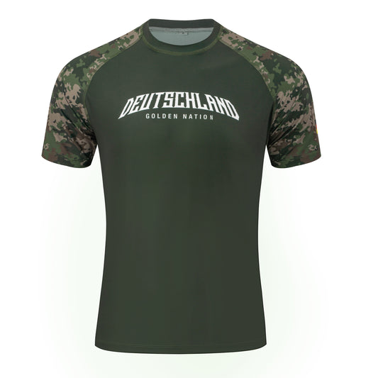 Deutschland – Rashguard Grün Camo