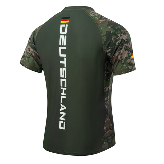 Deutschland – Rashguard Grün Camo