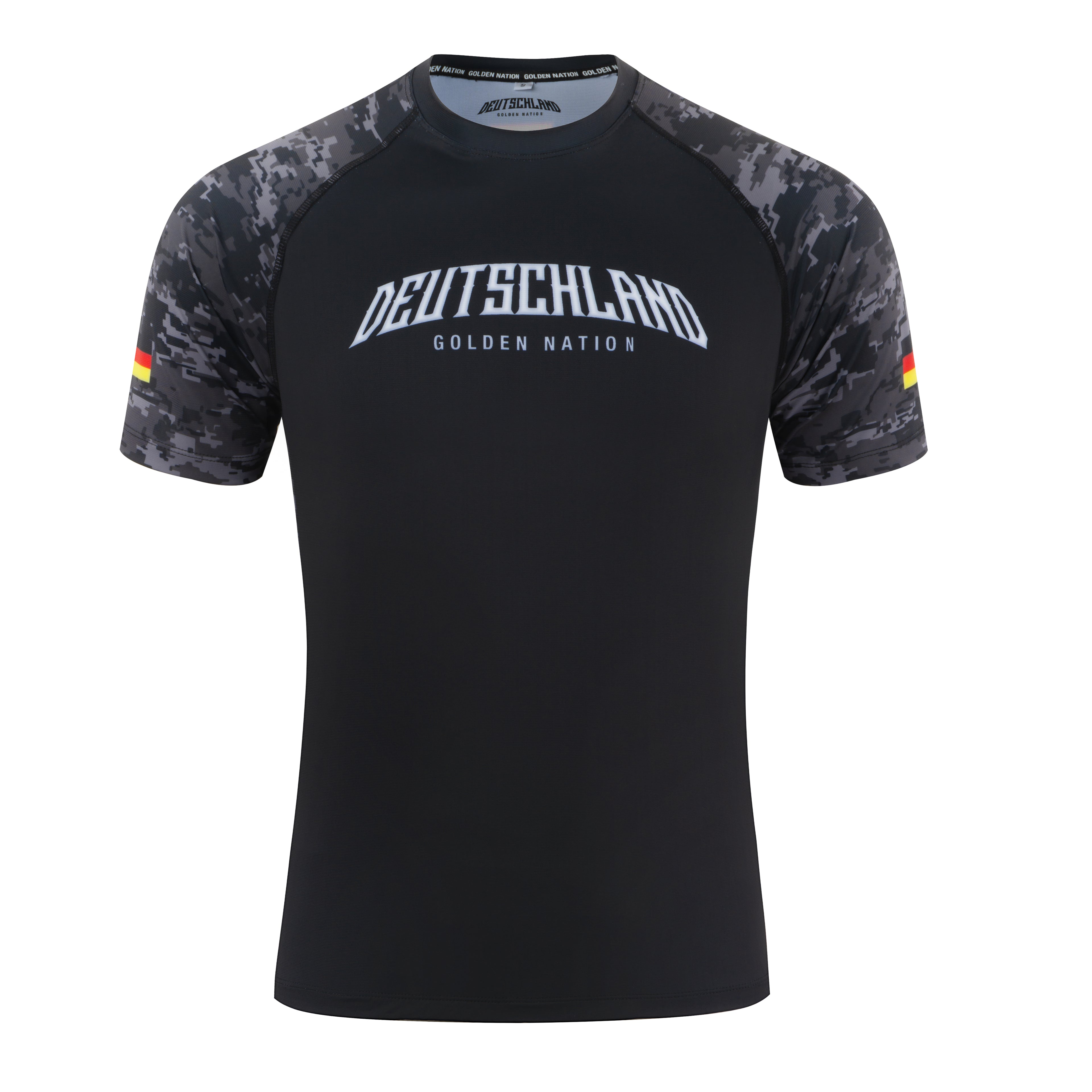 Deutschland - Rashguard (Schwarz Camo)