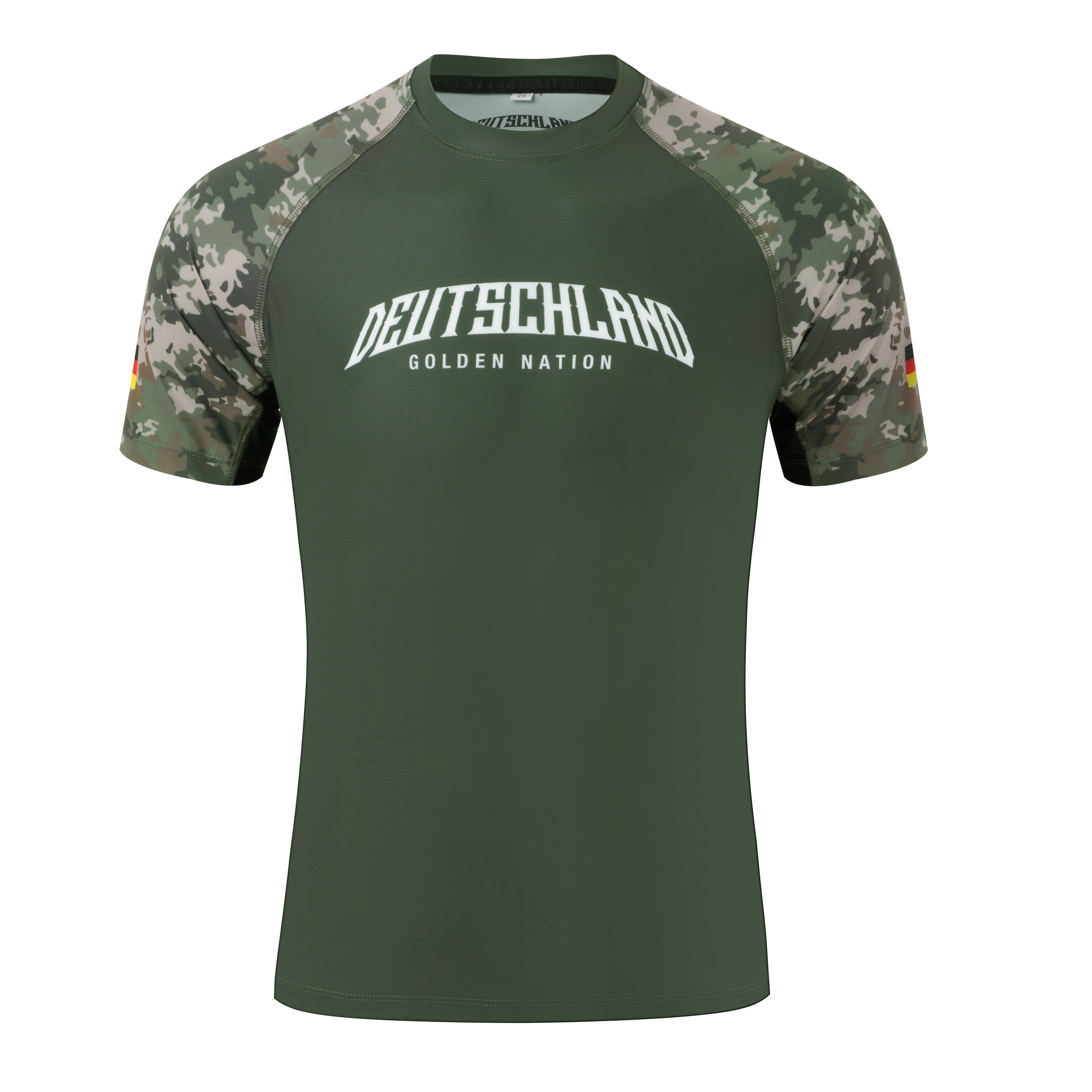 Deutschland – Rashguard Grün Camo