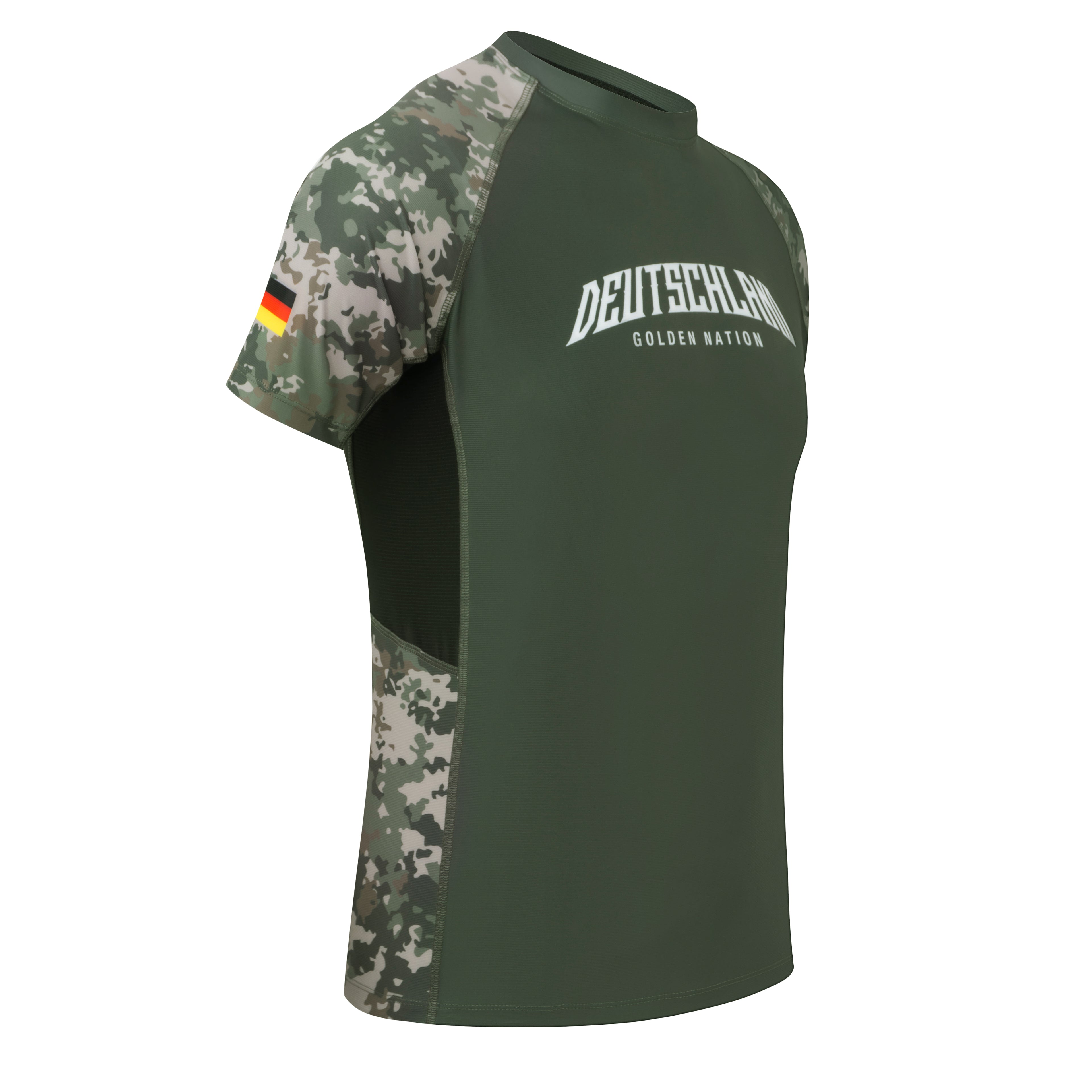 Deutschland – Rashguard Grün Camo