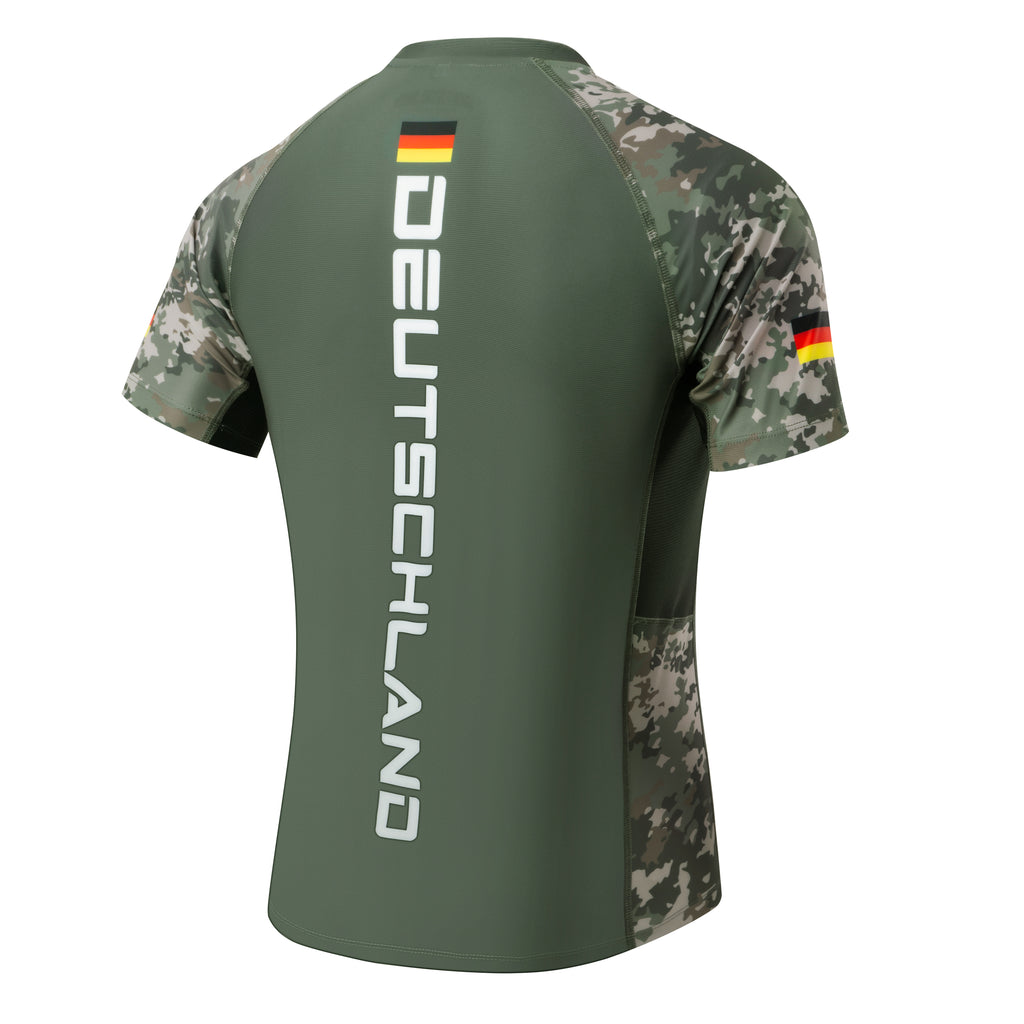 Deutschland – Rashguard Grün Camo