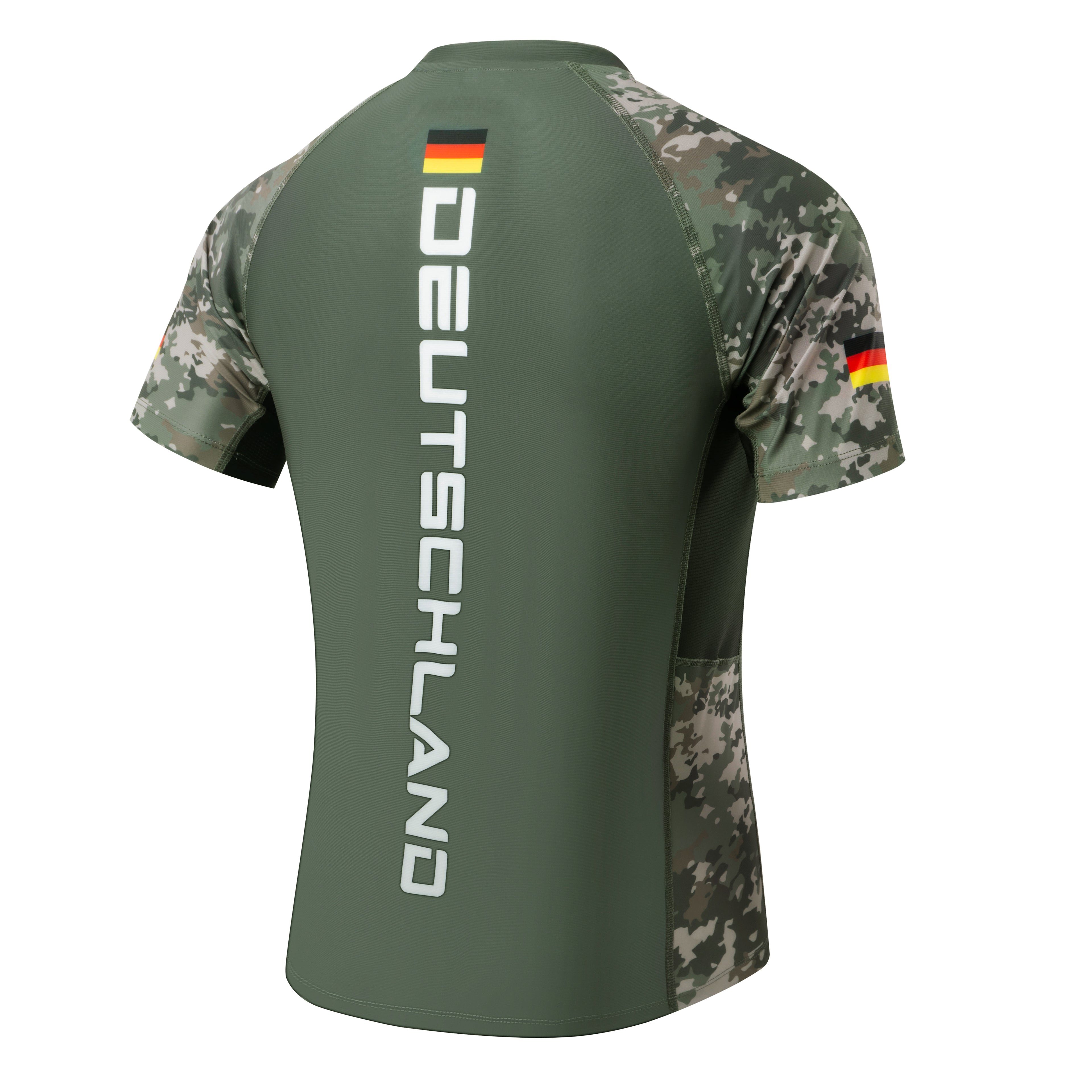 Deutschland – Rashguard Grün Camo
