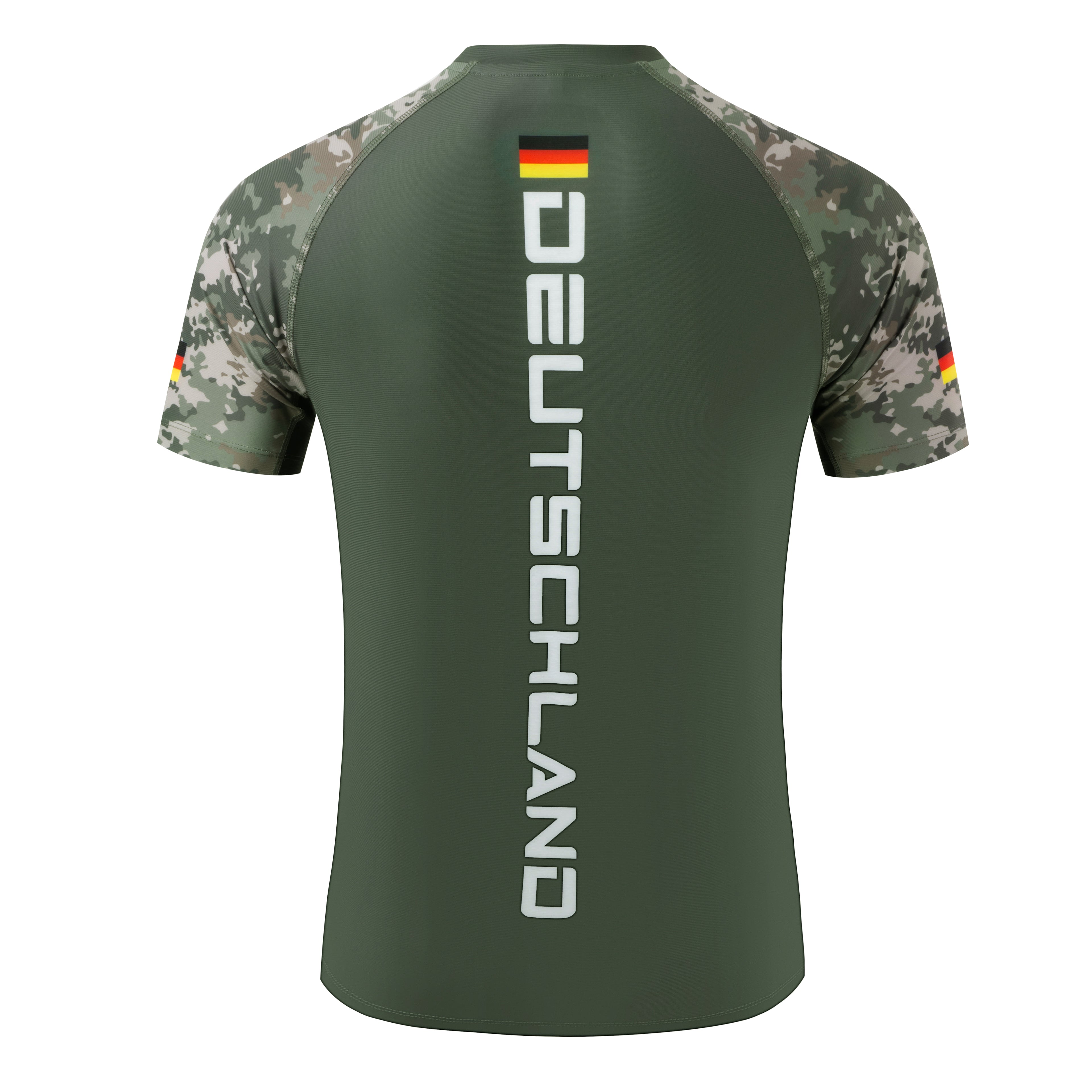 Deutschland – Rashguard Grün Camo