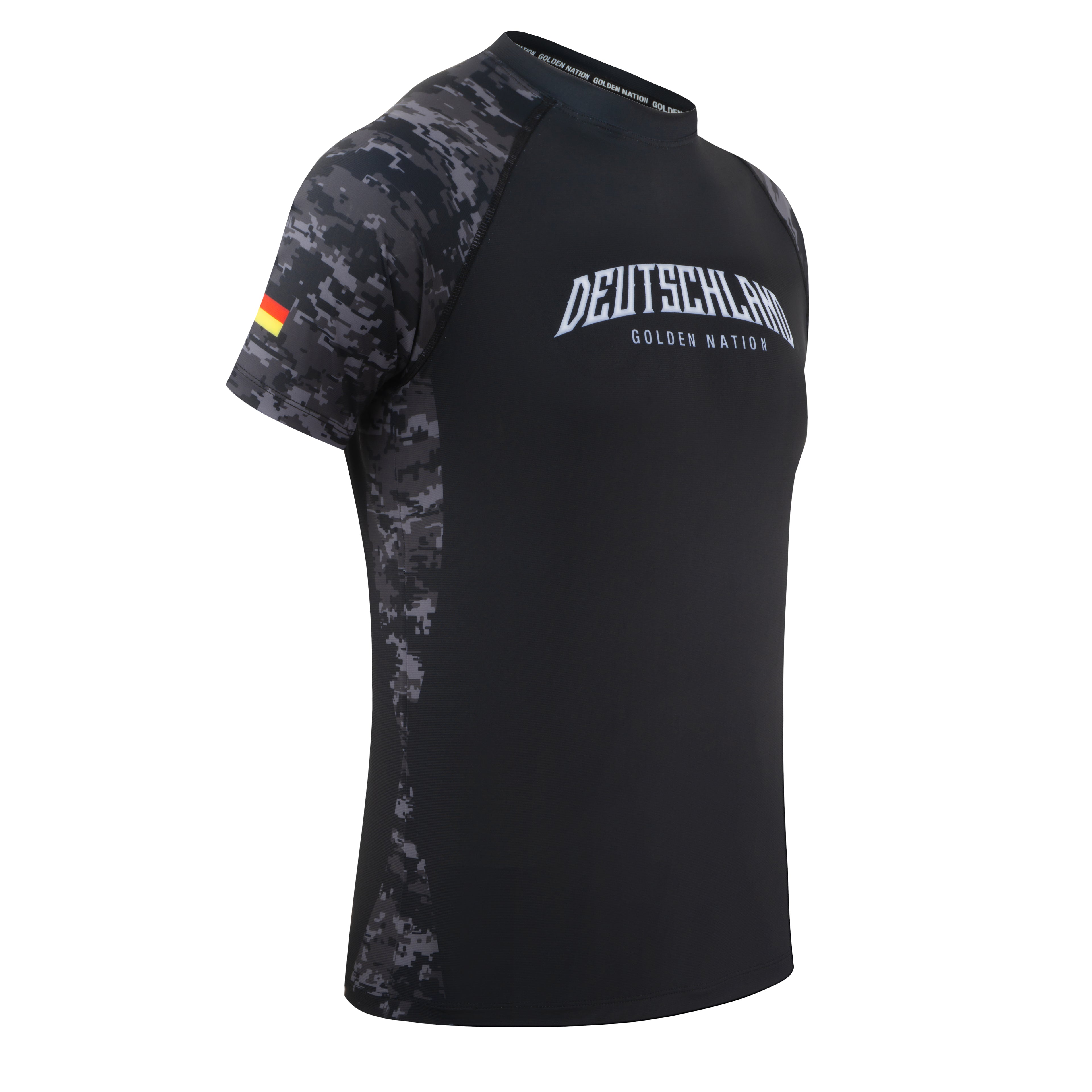 Deutschland - Rashguard (Schwarz Camo)