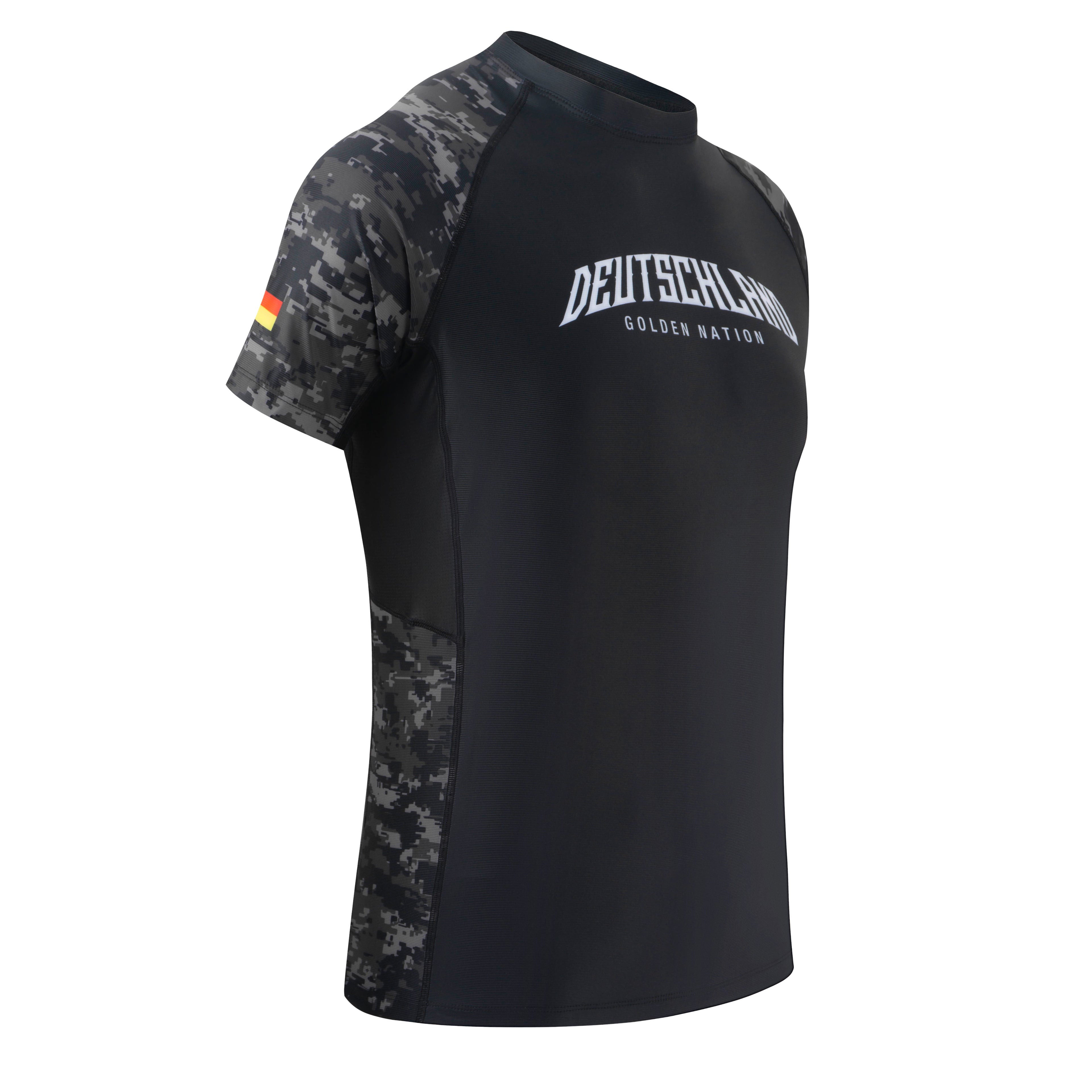 Deutschland - Rashguard (Schwarz Camo)