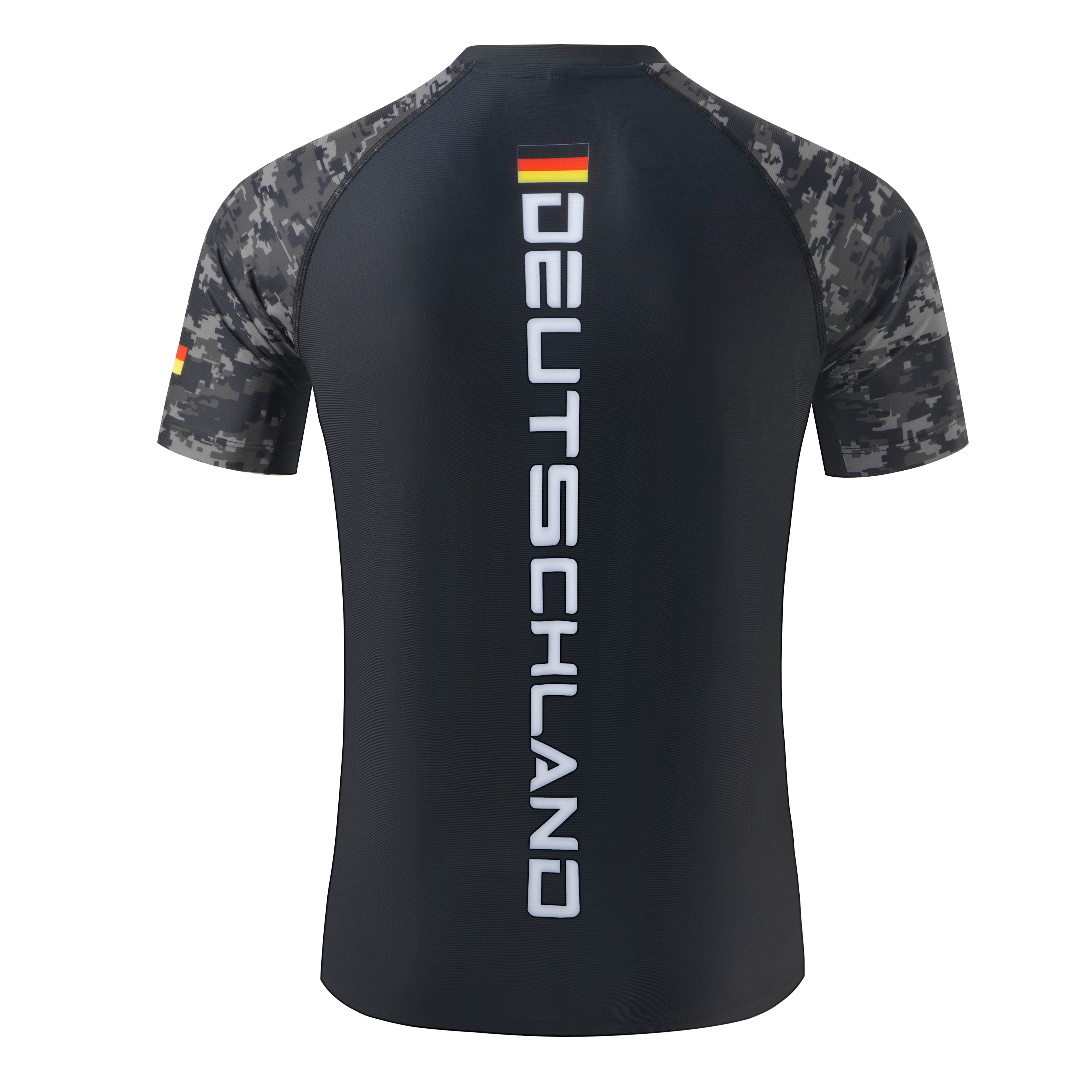 Deutschland - Rashguard (Schwarz Camo)