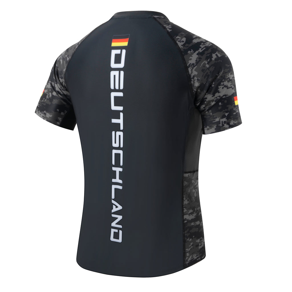 Deutschland - Rashguard (Schwarz Camo)