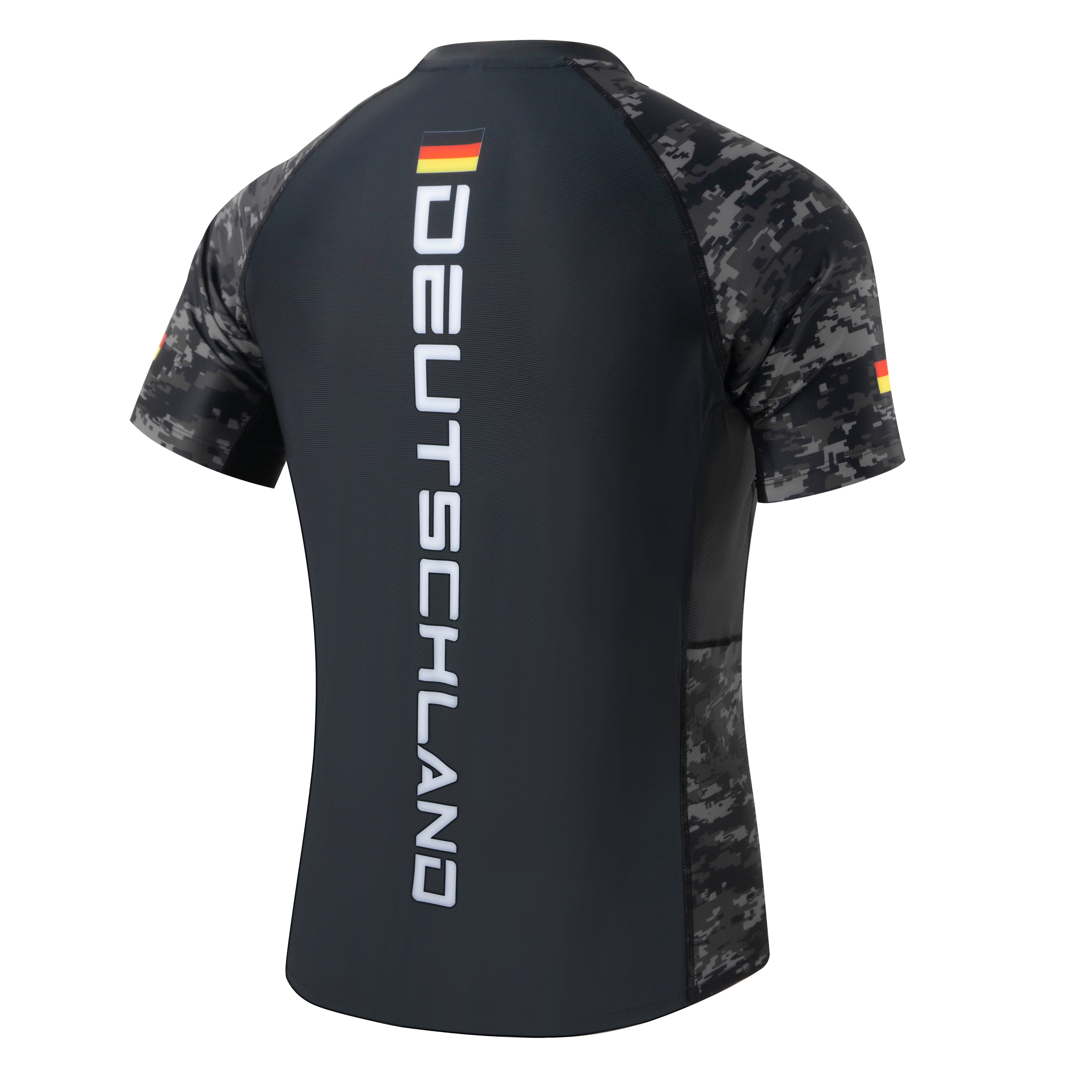 Deutschland - Rashguard (Schwarz Camo)