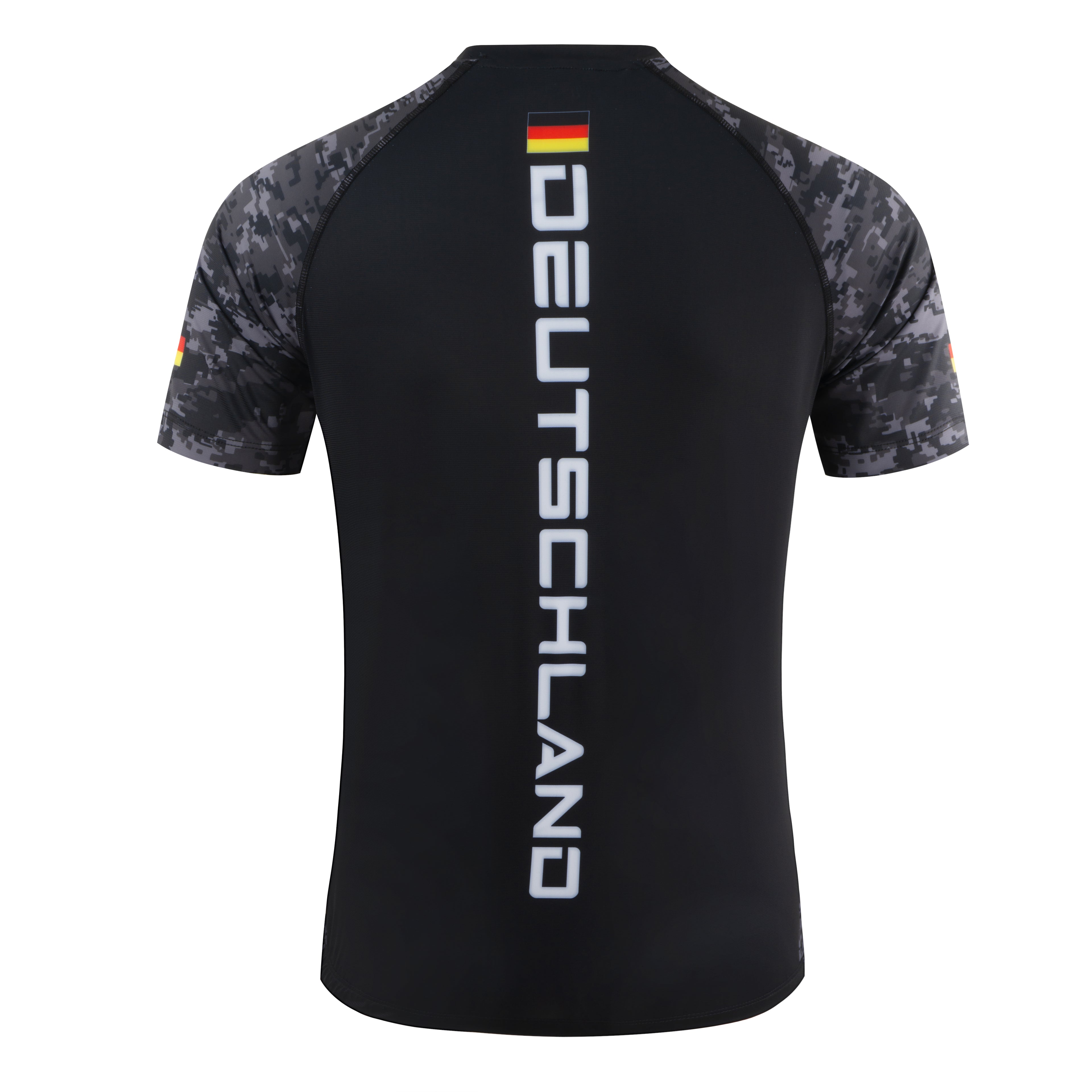 Deutschland - Rashguard (Schwarz Camo)
