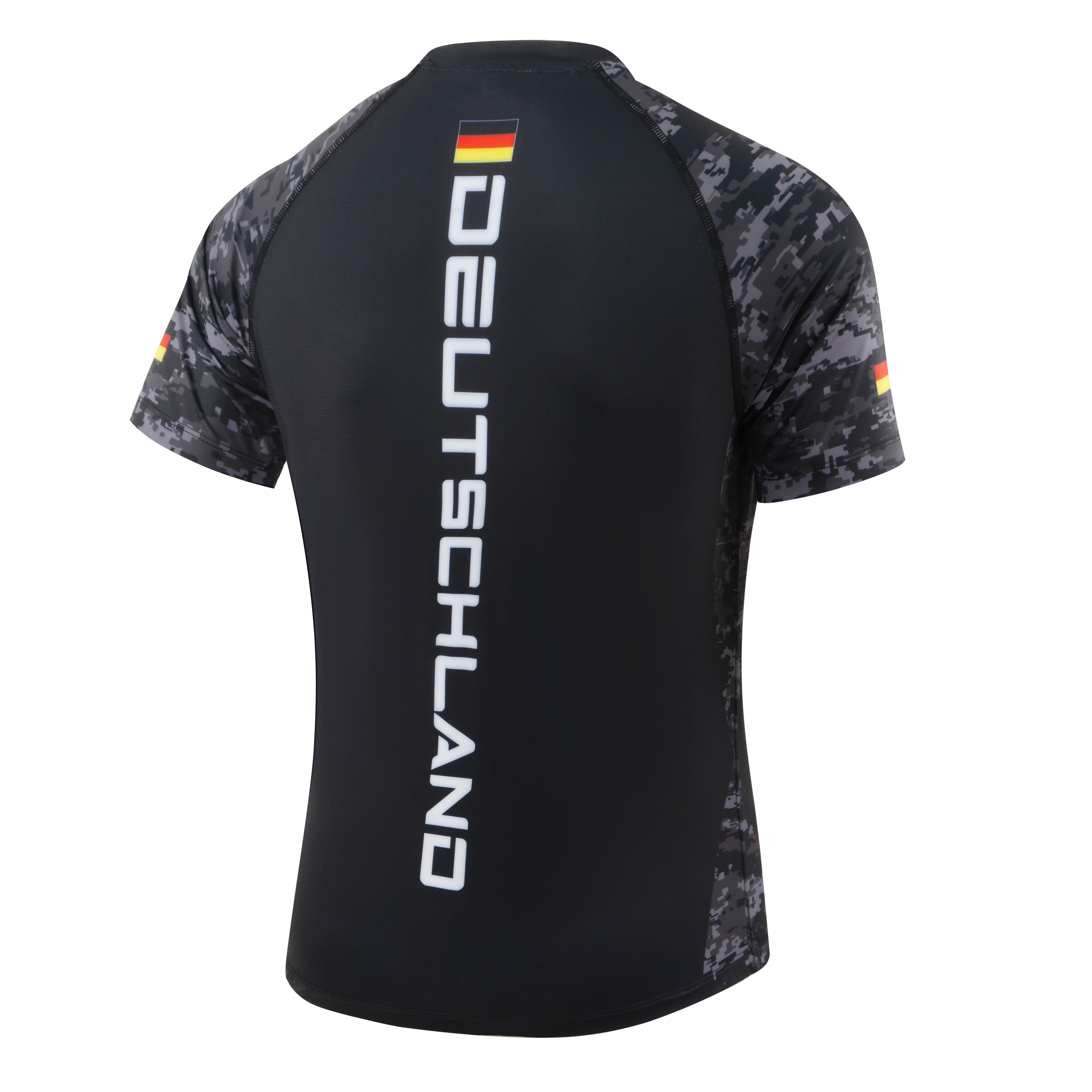 Deutschland - Rashguard (Schwarz Camo)