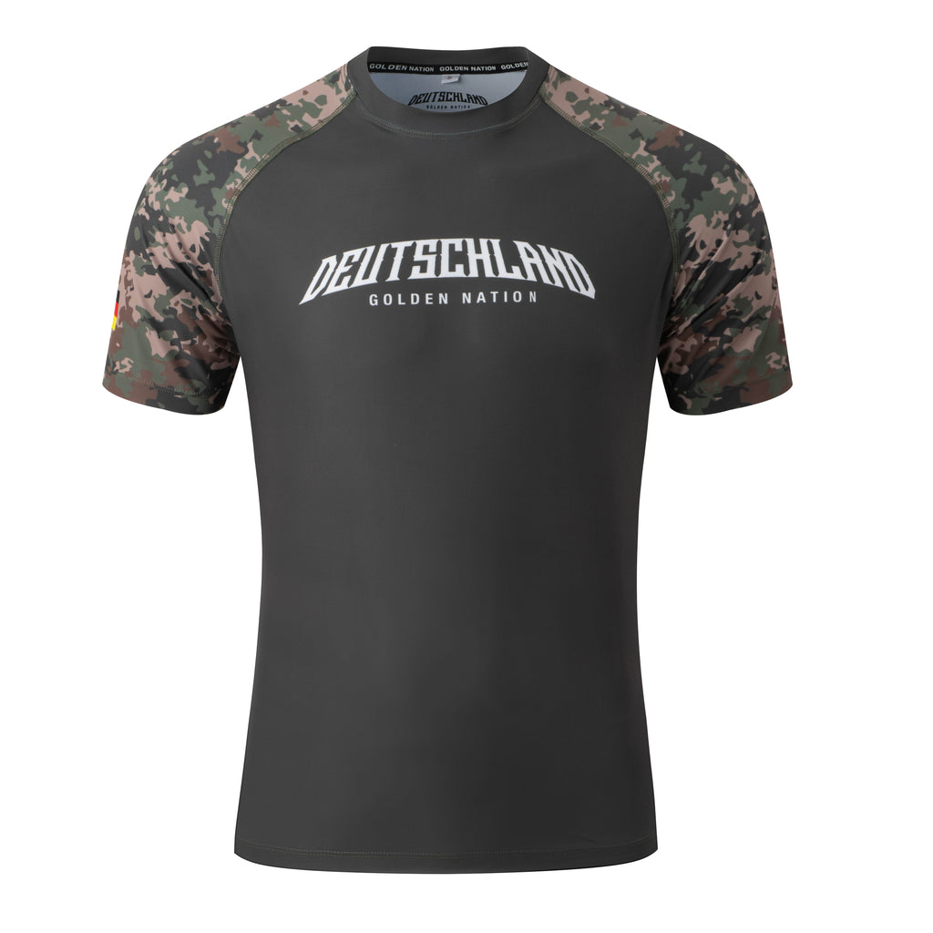 Deutschland – Rashguard Grün Camo