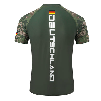 Deutschland – Rashguard Grün Camo
