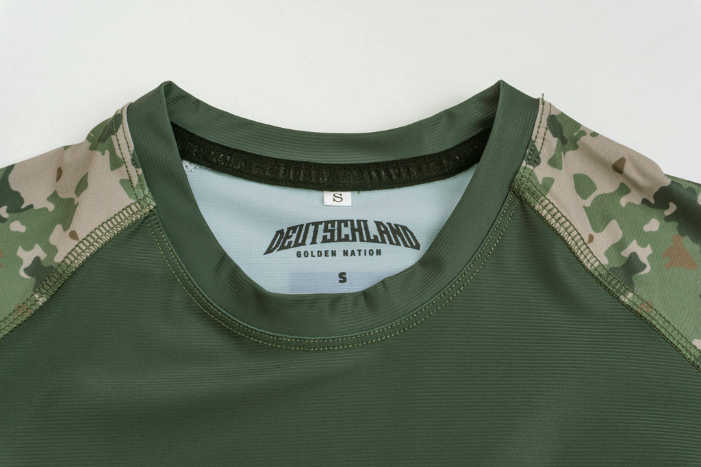 Deutschland – Rashguard Grün Camo