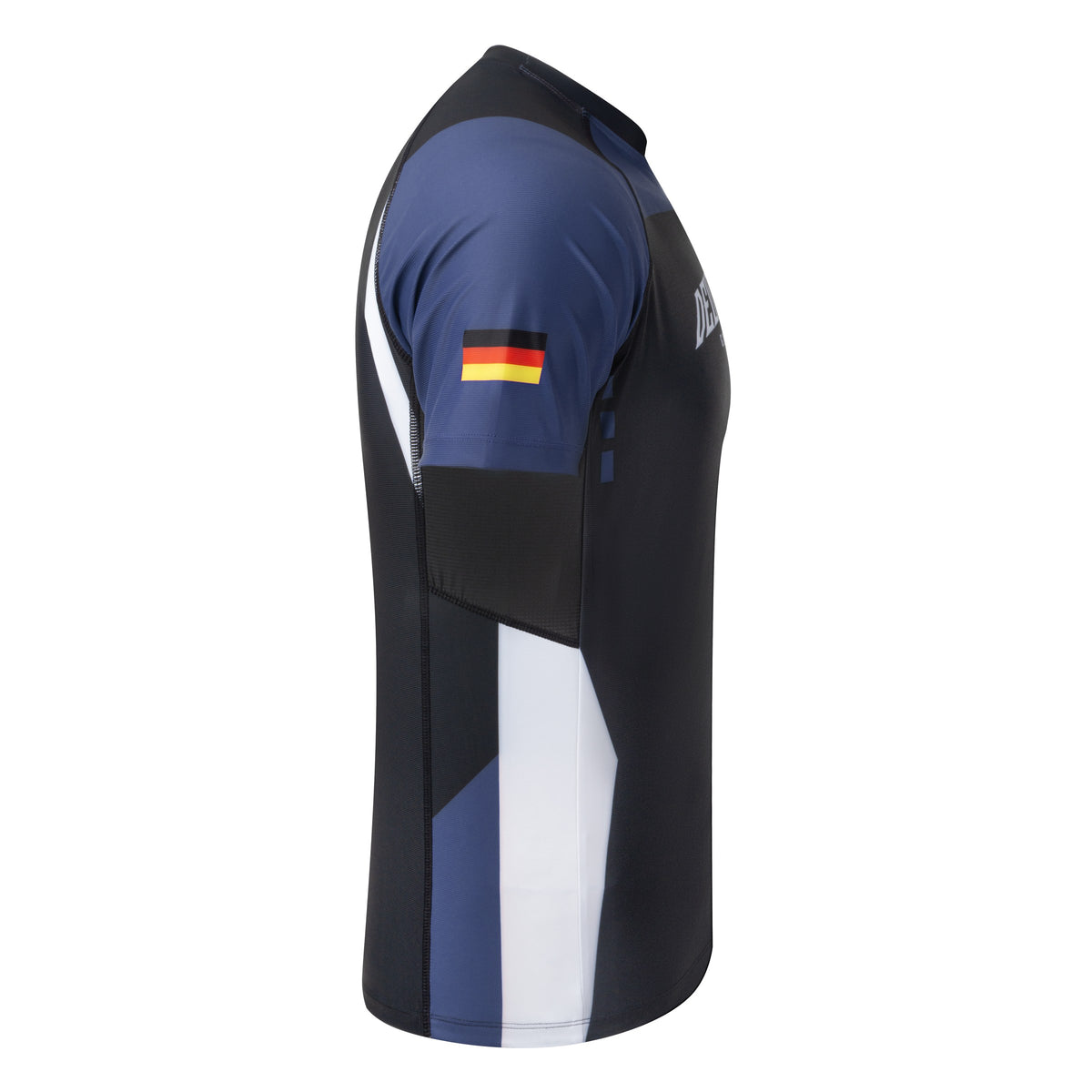 Golden Nation Deutschland Rashguard Blau – Seitenansicht