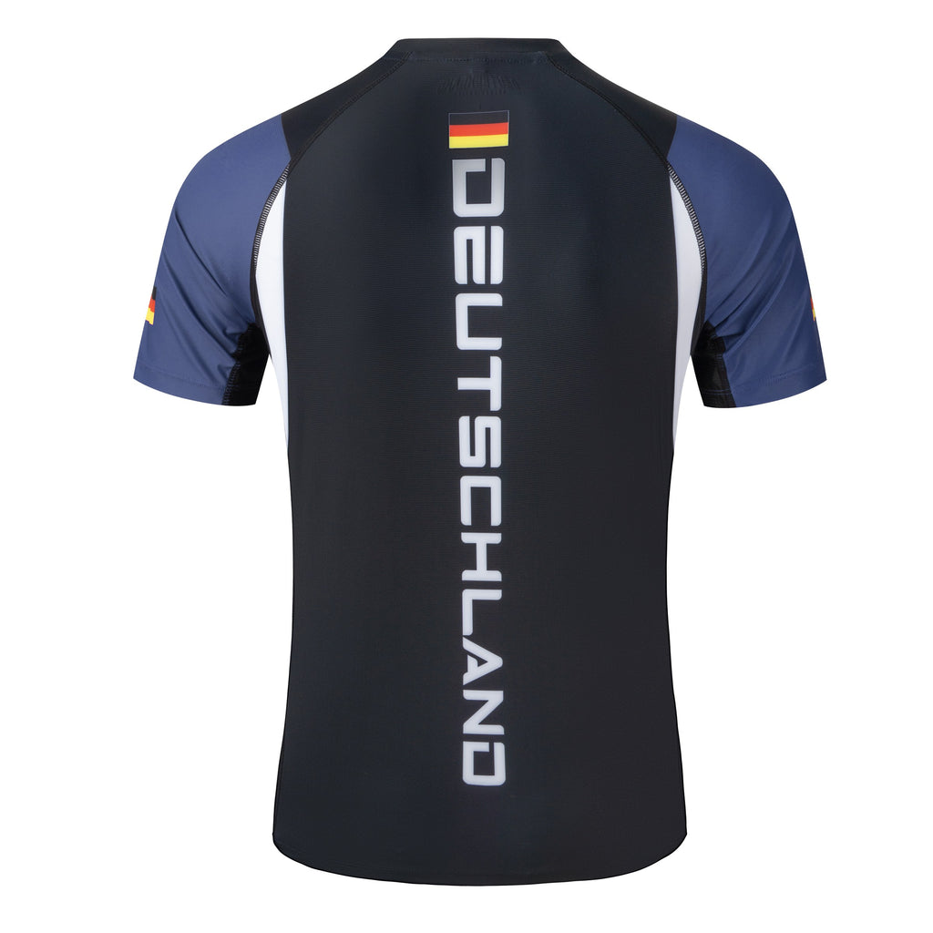 Golden Nation Deutschland Rashguard Blau – Rückseite