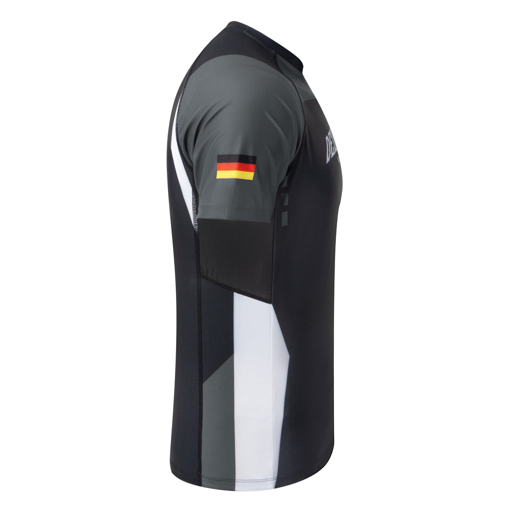 Golden Nation Deutschland Rashguard Grau – Seitenansicht
