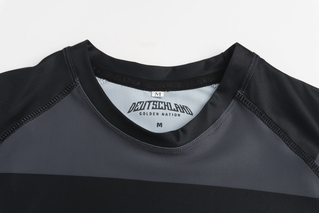 Golden Nation Deutschland Rashguard Grau – Detail