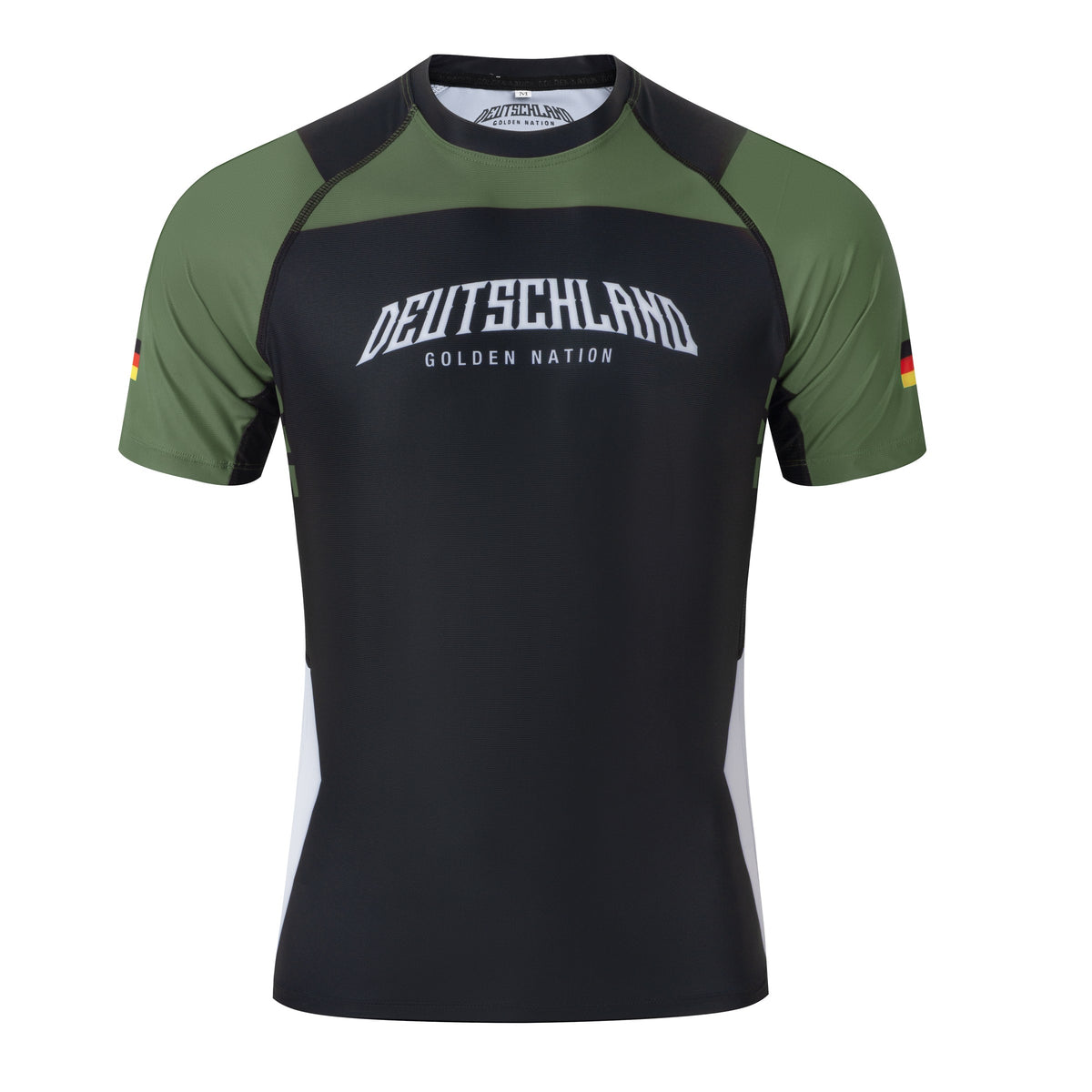 Golden Nation Deutschland Rashguard Grün – Vorderseite