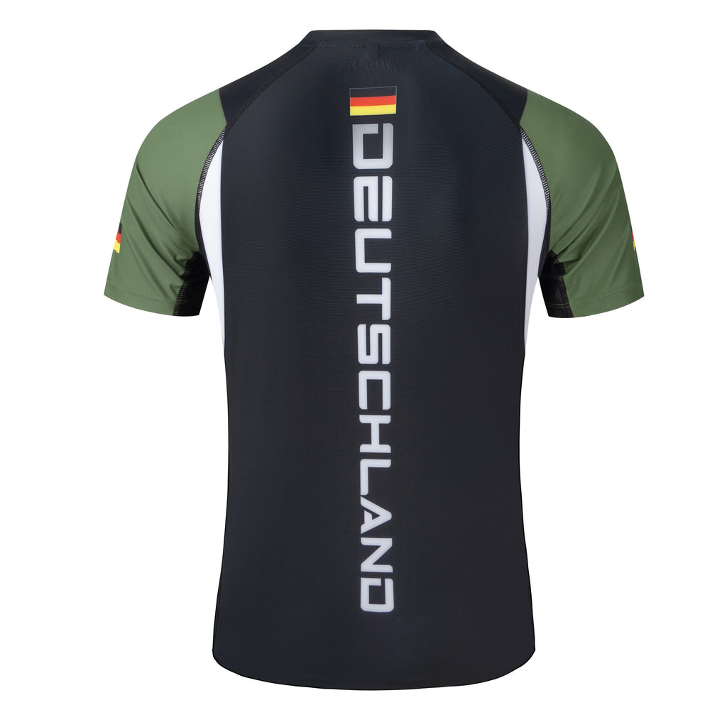 Golden Nation Deutschland Rashguard Grün – Rückseite