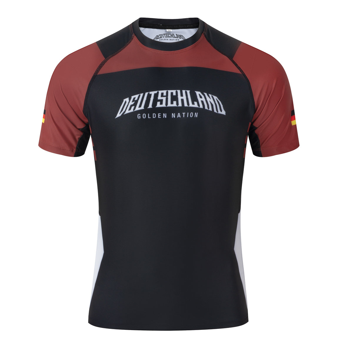 Golden Nation Deutschland Rashguard Rot – Vorderseite