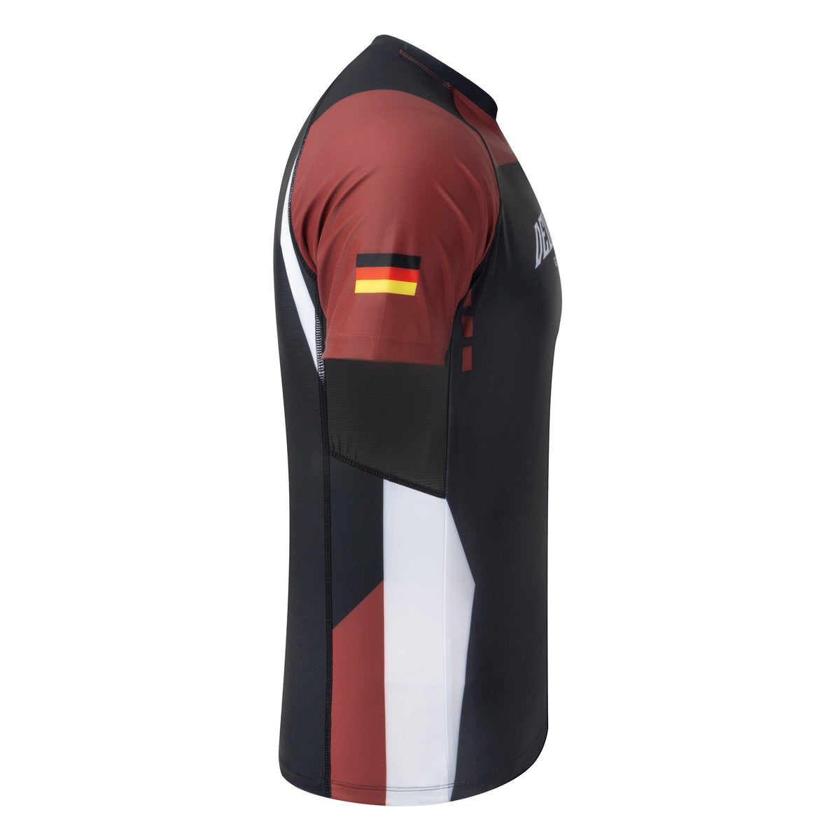 Golden Nation Deutschland Rashguard Rot – Seitenansicht
