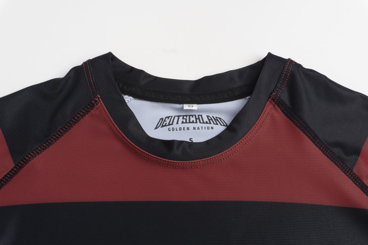 Golden Nation Deutschland Rashguard Rot – Detail